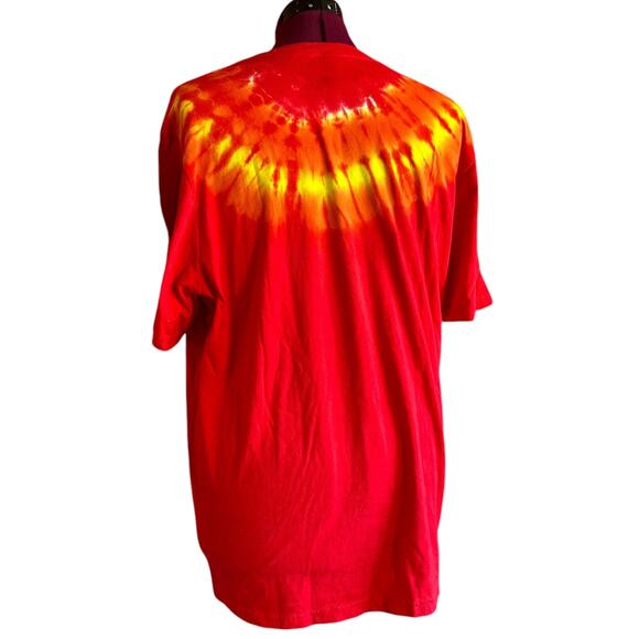 Brand New Tie Dye Hippy Plus Size Crew Neck T-Shirt - Picture 3 of 6